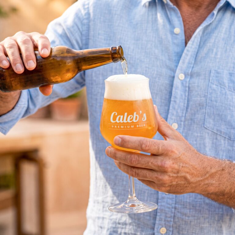 personalised craft beer glass – modern – 1 pcs