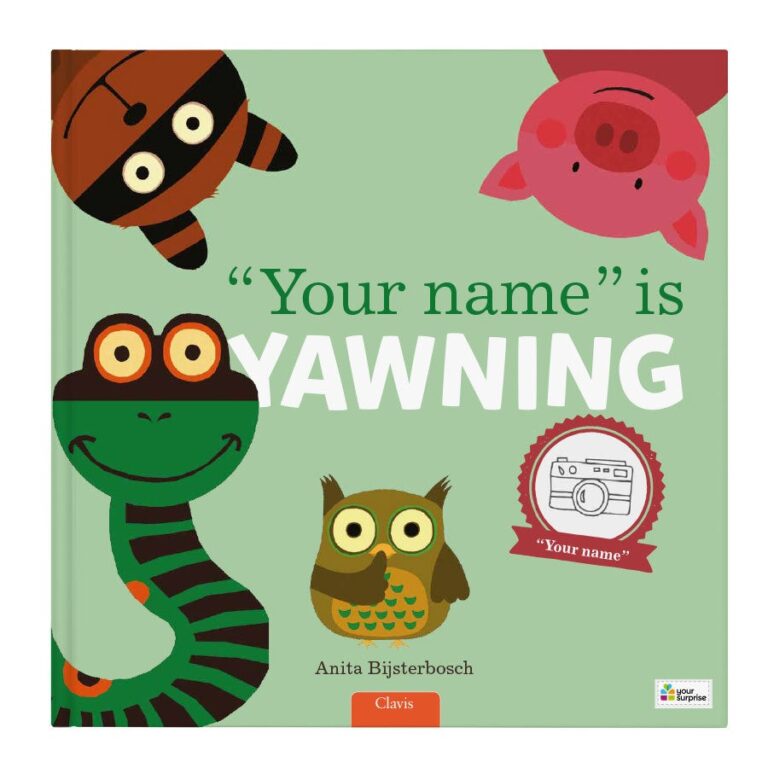 Personalised children's book - Everyone is Yawning - XXL flip-up book - Hardcover personalised children's book – everyone is yawning – xxl flip up book – hardcover