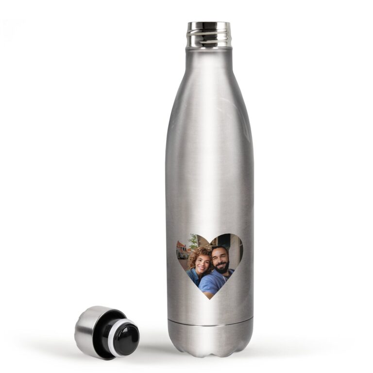 personalised insulated water bottle – aluminium
