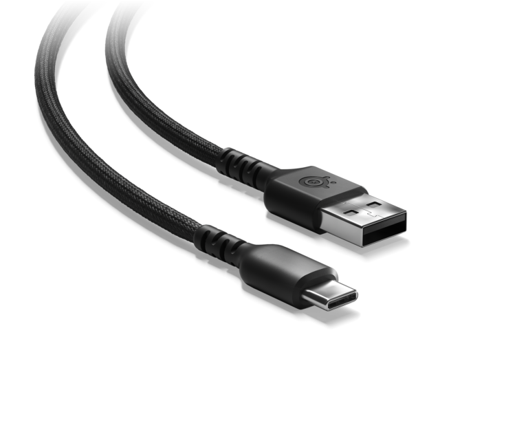SteelSeries Aerox 3 Super Mesh Cable A to C - Black - 1.8 m steelseries aerox 3 super mesh cable a to c – black – 1.8 m