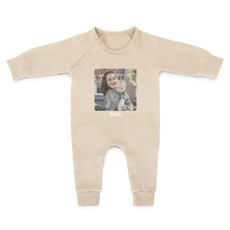 babygrow – printed – beige – 50/56