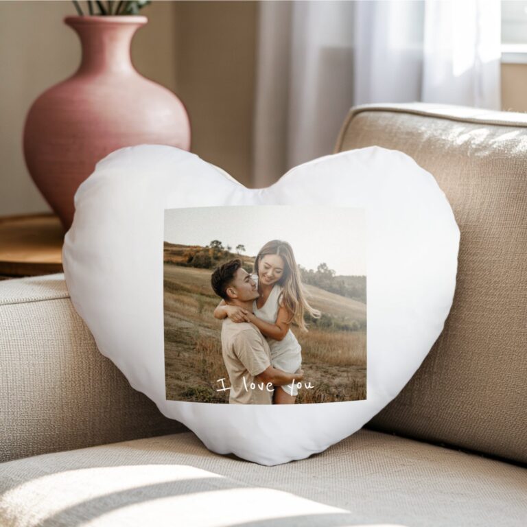 personalised cushion – heart