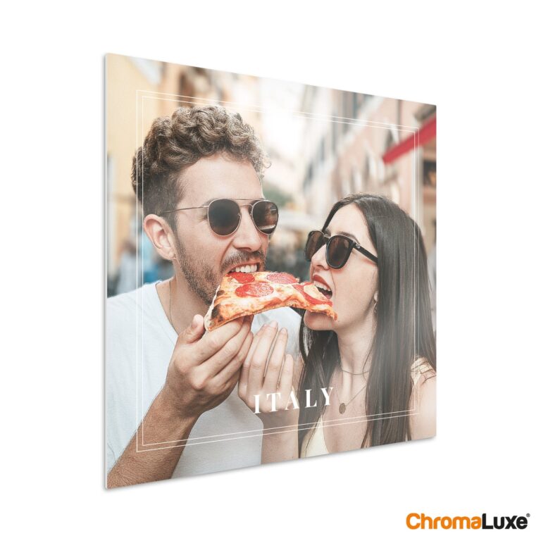 personalised aluminium print – 50 x 50 cm