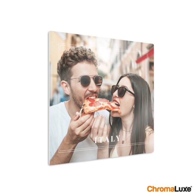 personalised aluminium print – 20 x 20 cm