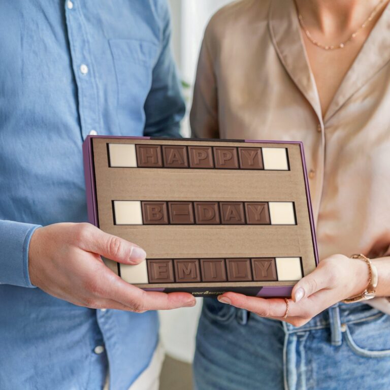 personalised chocolate telegram – 21 characters
