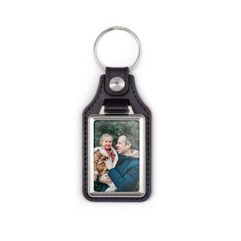 Personalised keyring - Rectangular (Leather) personalised keyring – rectangular (leather)