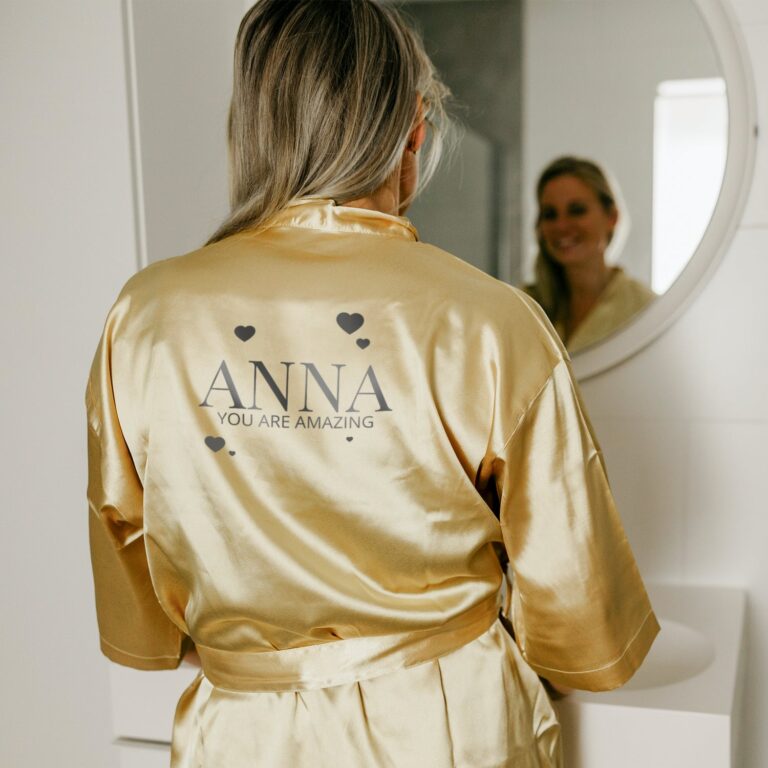 Personalised kimono - Gold personalised kimono – gold