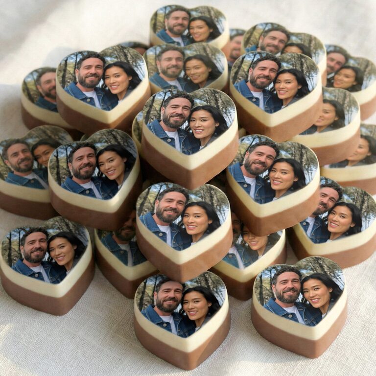 personalised solid chocolates – 24 pcs