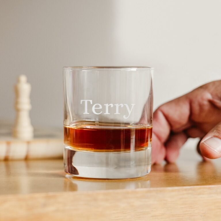 engraved tumbler glass – 4 pcs