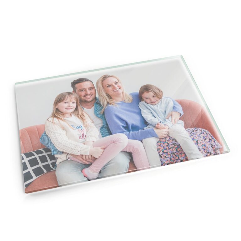 personalised chopping board – glass – large
