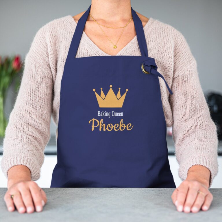 Personalised Kitchen Apron - Blue personalised kitchen apron – blue