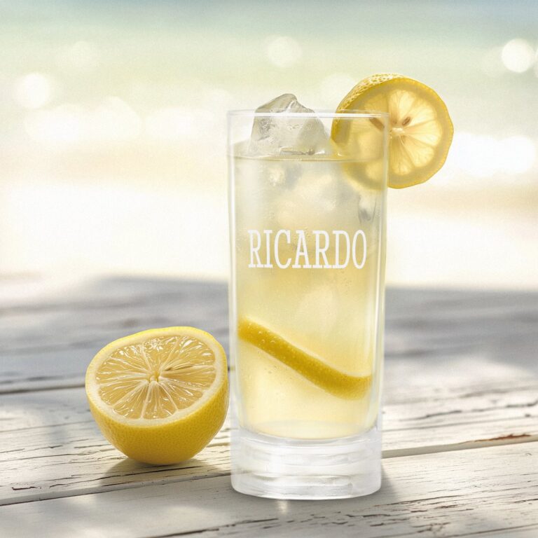 personalised highball glass – engraved – 4 pcs