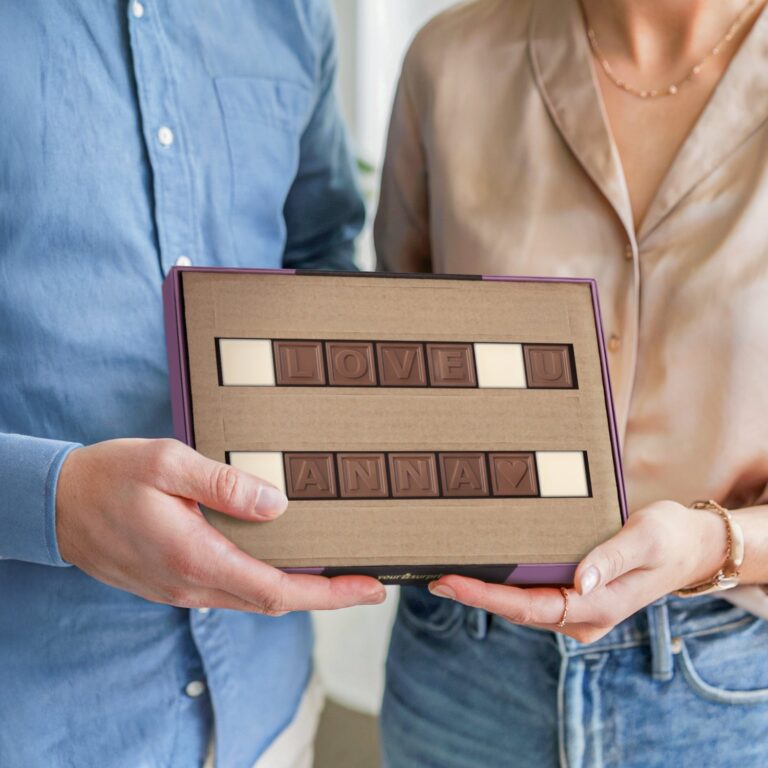 personalised chocolate telegram – 14 characters