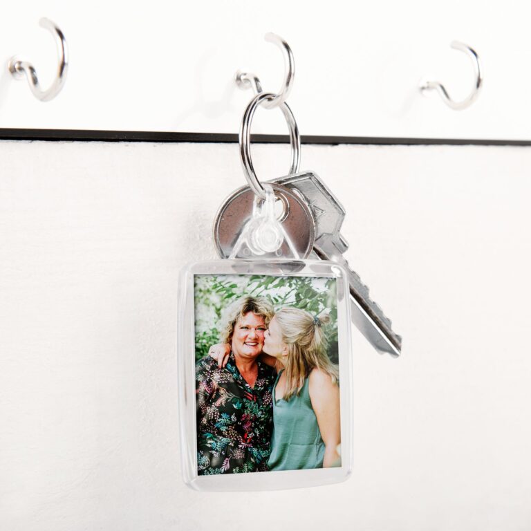 personalised key ring – acrylic – double sided – 25 pcs