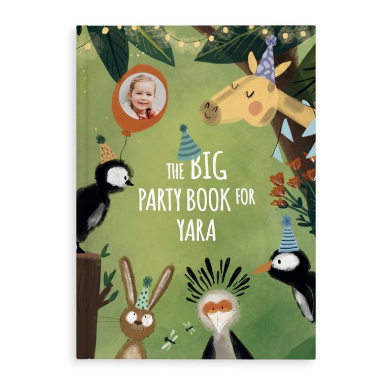 personalised book – the big party book – softcover