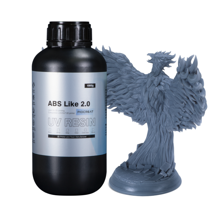 piocreat abs like 3d printer resin 2.0 – gray