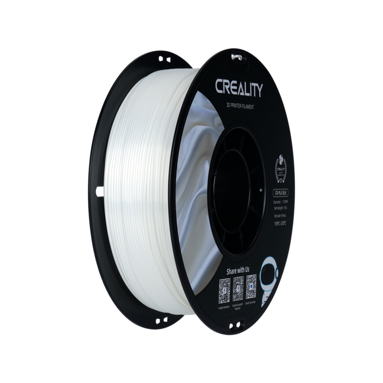 cr silk 1.75mm pla 3d printing filament 1kg – white