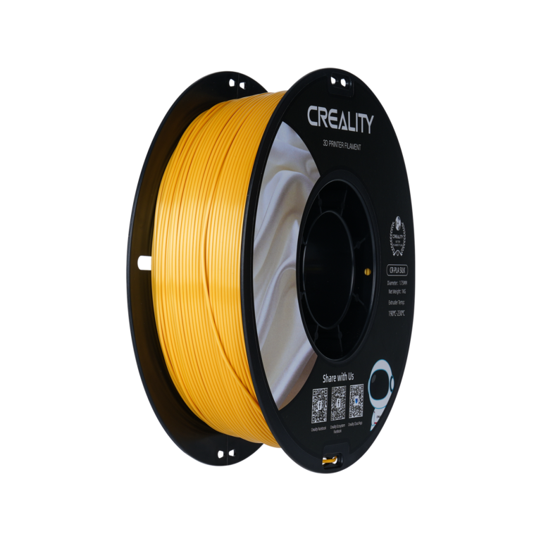 cr silk 1.75mm pla 3d printing filament 1kg – golden