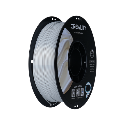 cr silk 1.75mm pla 3d printing filament 1kg – silver