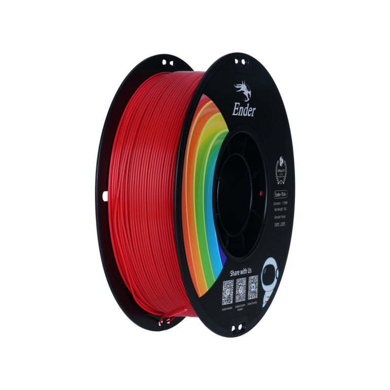 ender 1.75mm pla+ 3d printing filament 1kg – red