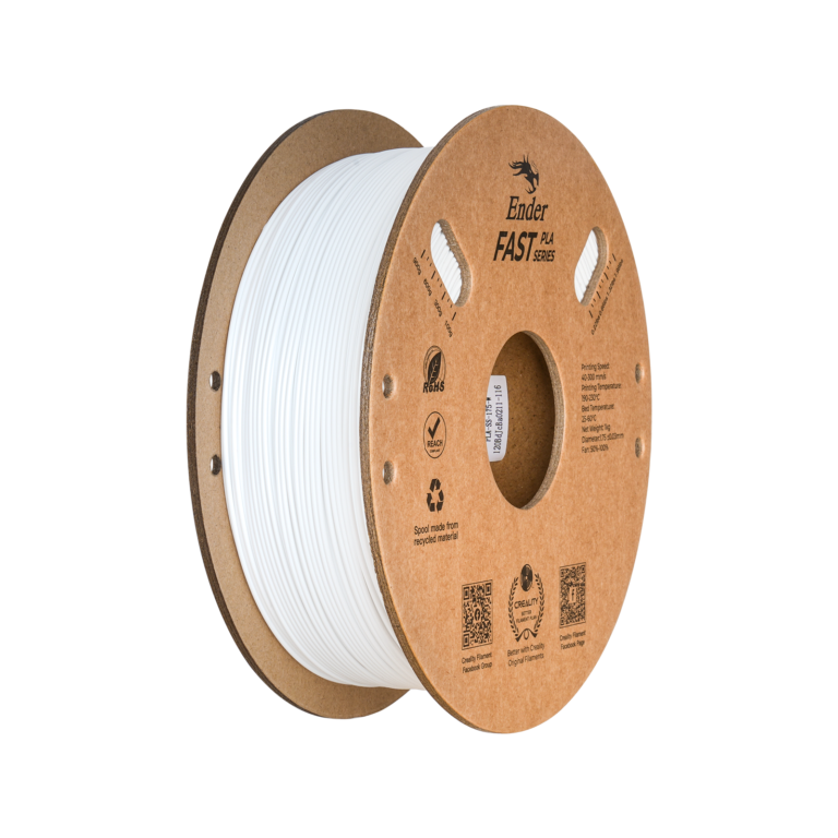 ender fast pla 1.75mm 3d printing filament 1kg – white