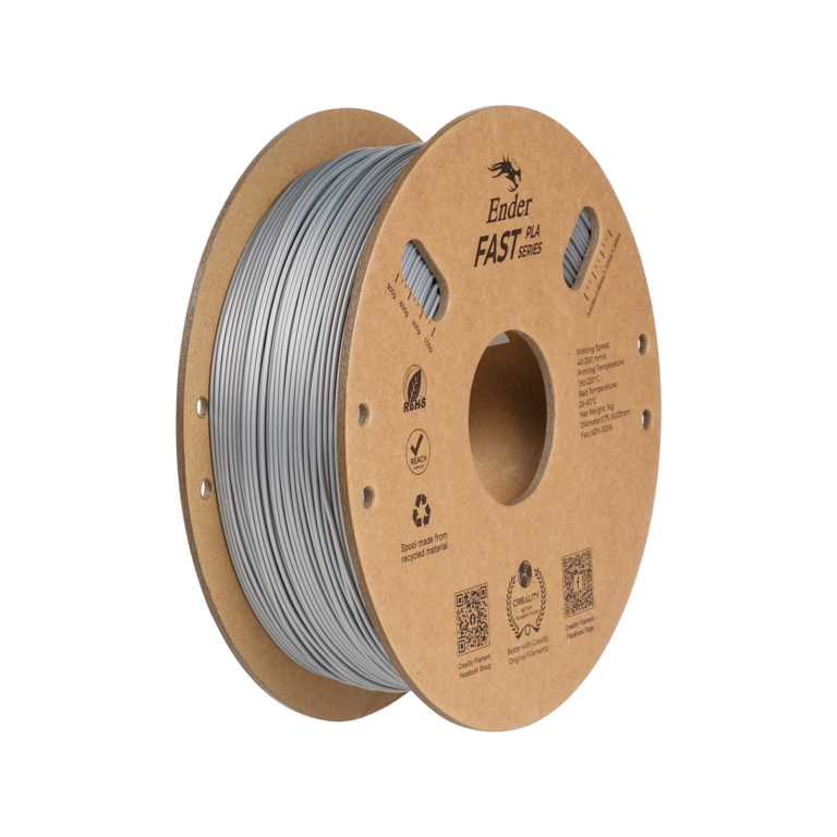 ender fast pla 1.75mm 3d printing filament 1kg – silver