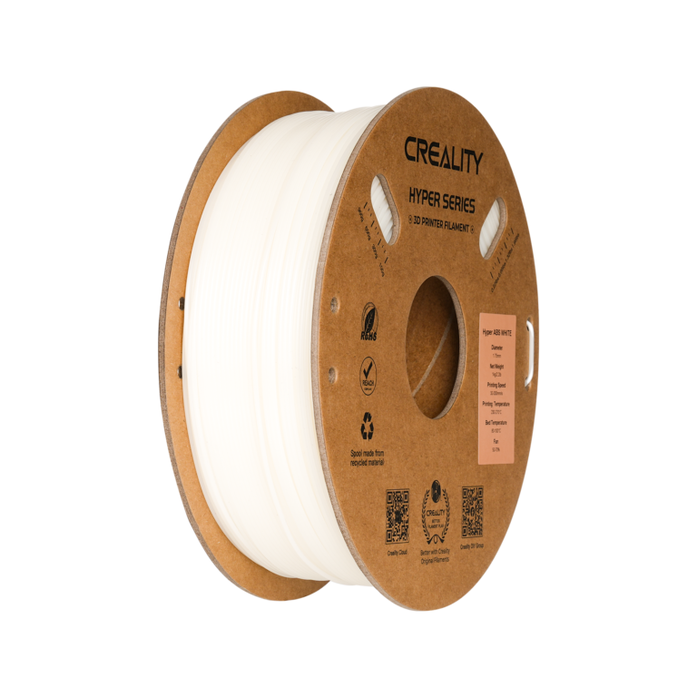 hyper abs 1.75mm 3d printing filament 1kg – white