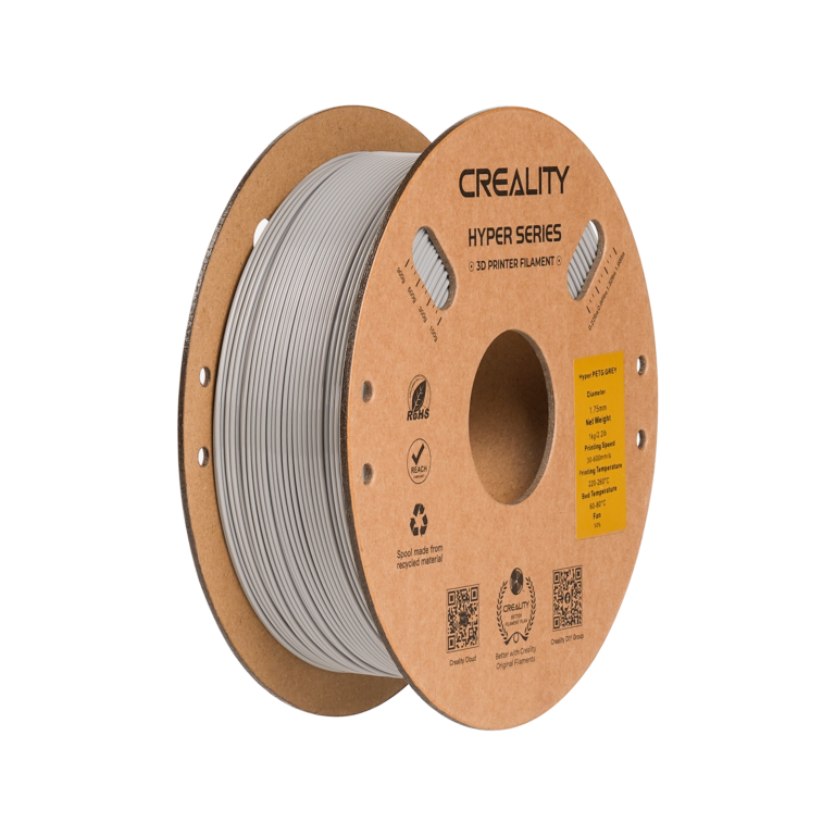 hyper petg 1.75mm 3d printing filament 1kg – grey