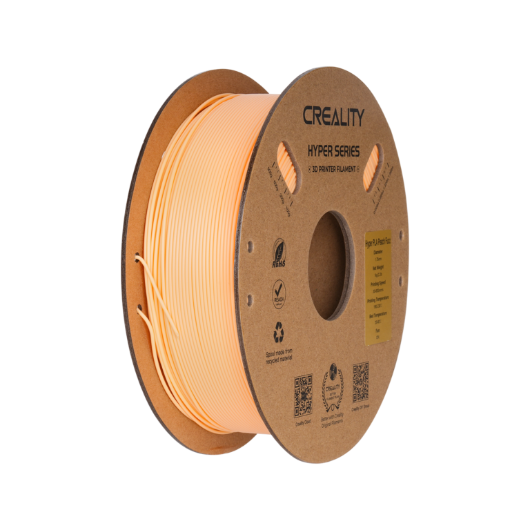 hyper 1.75mm pla 3d printing filament 1kg – peach fuzz