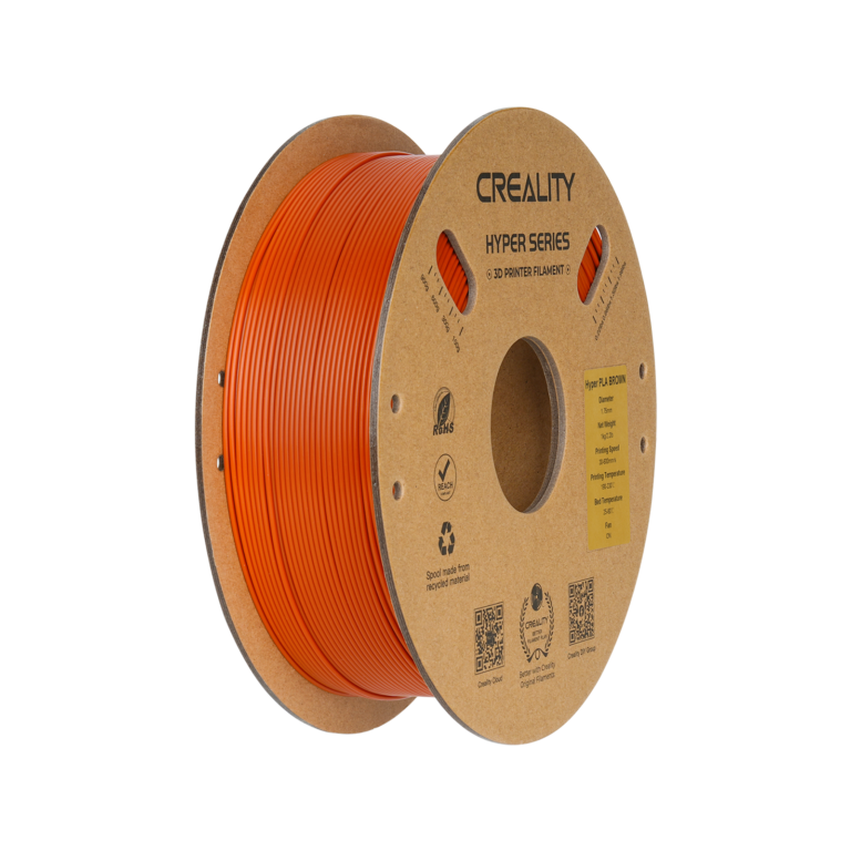 hyper 1.75mm pla 3d printing filament 1kg – brown