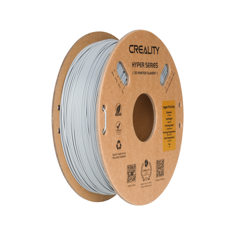 hyper 1.75mm pla 3d printing filament 1kg – gray