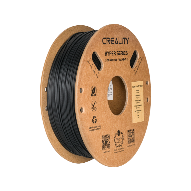 hyper pla cf carbon fiber 1.75mm 3d printing filament 1kg – black