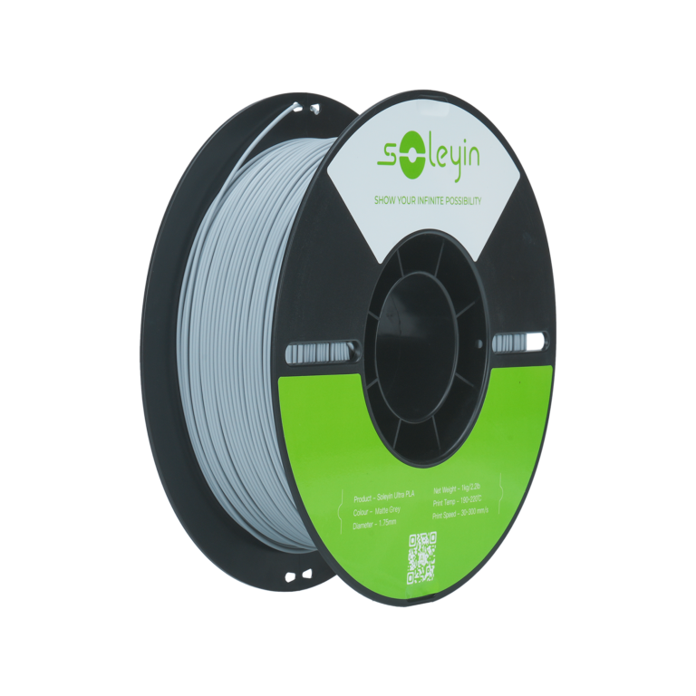 Soleyin Ultra PLA 1.75mm 3D Printing Filament 1kg - Matte Grey soleyin ultra pla 1.75mm 3d printing filament 1kg – matte grey