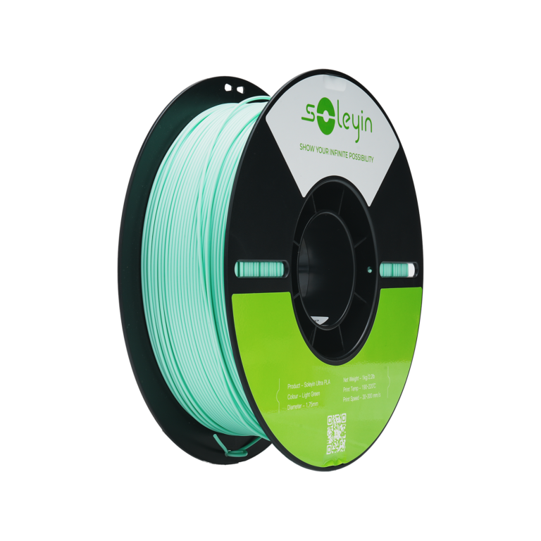soleyin ultra pla 1.75mm 3d printing filament 1kg – light green