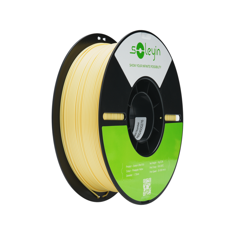 soleyin ultra pla 1.75mm 3d printing filament 1kg – pineapple yellow