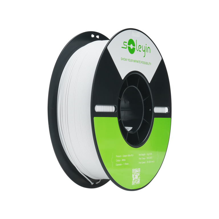 soleyin ultra pla 1.75mm 3d printing filament 1kg – white
