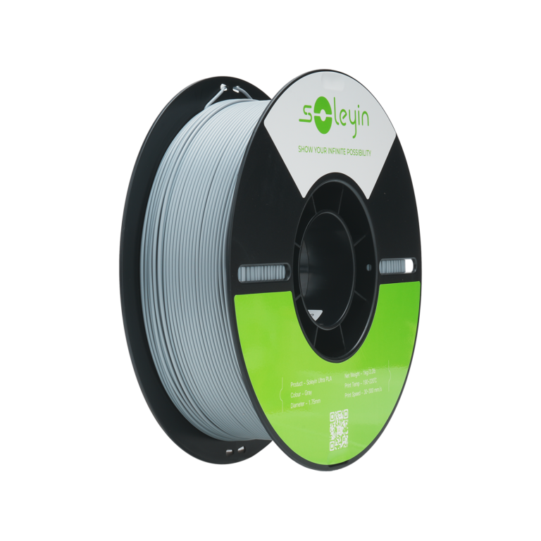 soleyin ultra pla 1.75mm 3d printing filament 1kg – grey