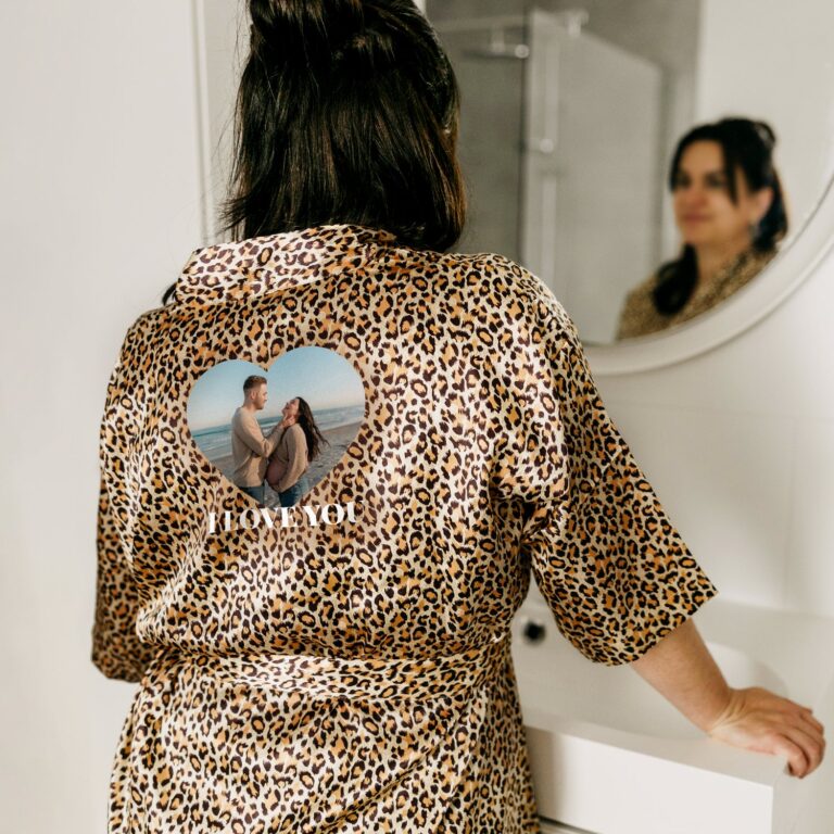 personalised kimono – leopard