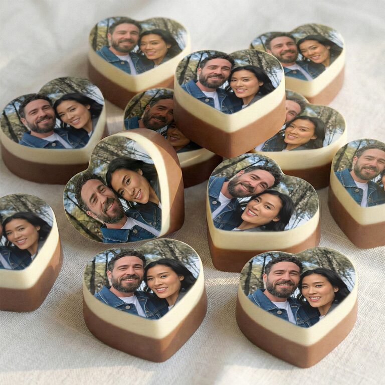 personalised solid chocolates