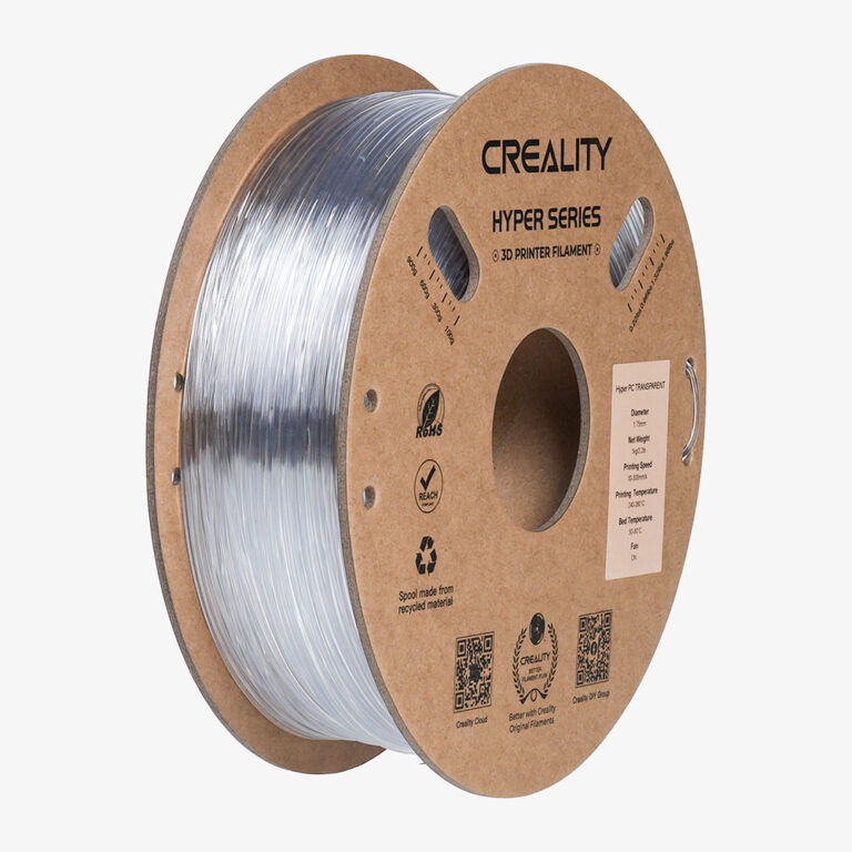 hyper pc 1.75mm 3d printing filament 1kg – transparent