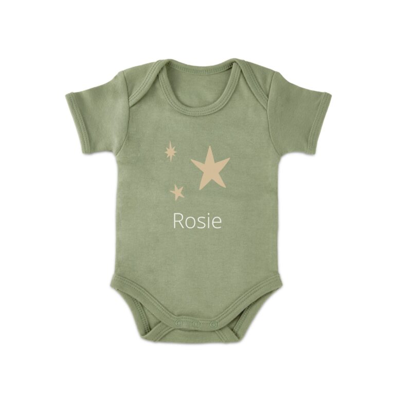 babygrow – printed – short sleeves – green – 62/68