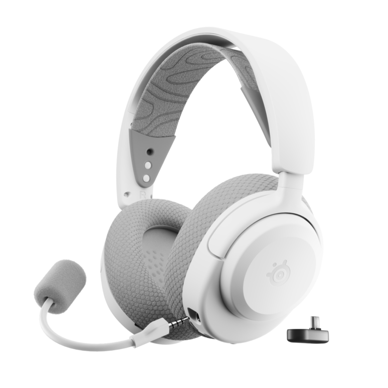 steelseries arctis nova 3 wireless for pc gaming headset | white