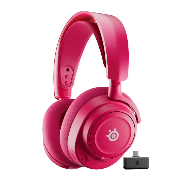 steelseries arctis nova 7p gen 2 wireless gaming headset with mobile app control for playstation | magenta