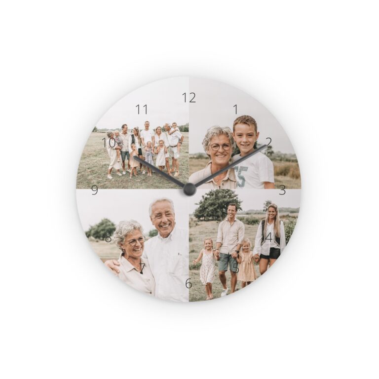 personalised round clock – small (hardboard)