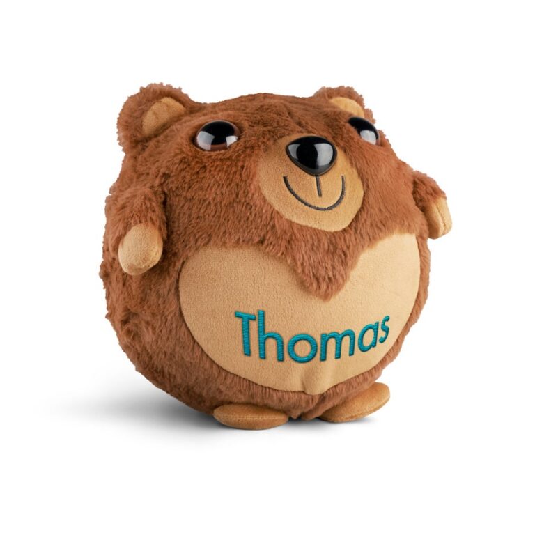 Personalised inflatable bear - Embroidered name personalised inflatable bear – embroidered name