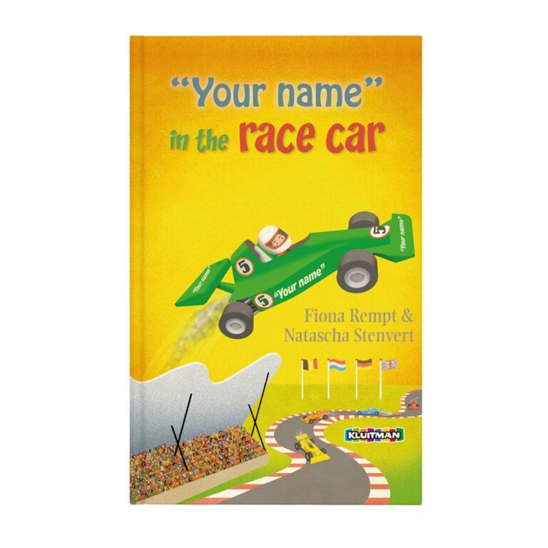 personalised children's book – danny in the race car – hardcover