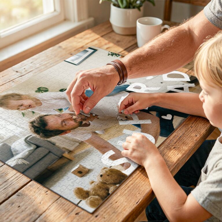 personalised jigsaw puzzle – father's day – 500 pcs