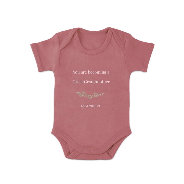 Babygrow - Printed - Short Sleeves - Pink - 86/92 babygrow – printed – short sleeves – pink – 86/92