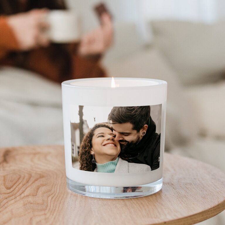 Personalised glass candle - 10 x 10 x 10 cm personalised glass candle – 10 x 10 x 10 cm