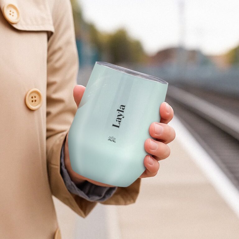 Travel cup with lid - 350 ml - Green travel cup with lid – 350 ml – green